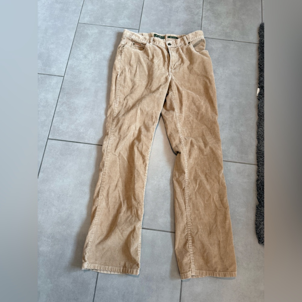 Eddie Bauer Vintage Tan Corduroy Pants